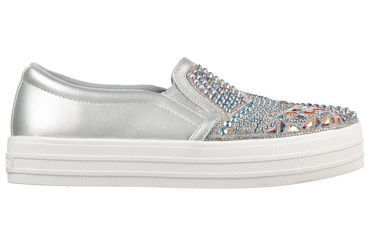 Order (W) Skechers Double Up ''Argent Basse'' 155553-SIL