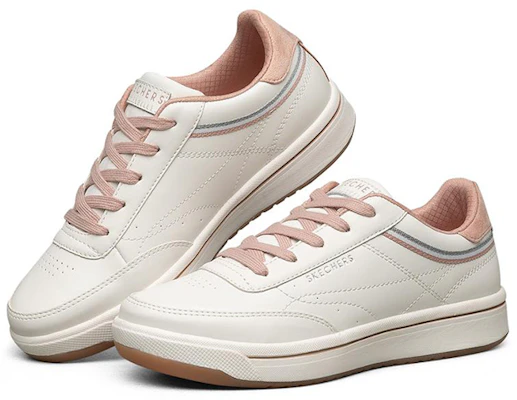 (W) Skechers Downtown Low-Top Sneakers Weiß/Rosa 74431-WLPK Lookbook (W) Skechers Downtown Low-Top Sneakers Weiß/Rosa 74431-WLPK