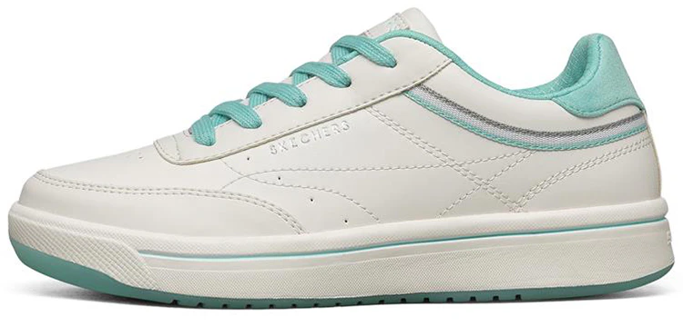 women-skechers-downtown-low-white-green-74431-waq