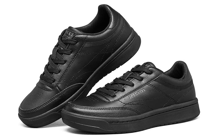 Lookbook (W) Skechers Downtown Low-Top Sneakers Hitam 155190-BBK