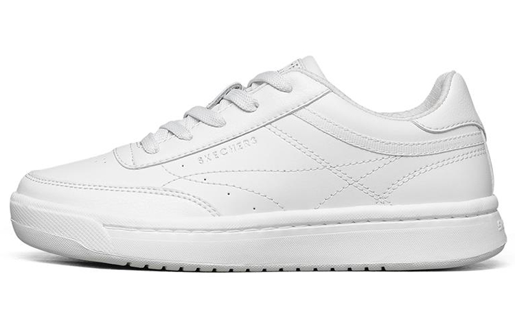 (Women) Skechers Downtown Low-Top Sneakers White 155190-WHT