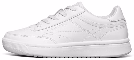 (Women) Skechers Downtown Low-Top Sneakers White 155190-WHT (Women) Skechers Downtown Low-Top Sneakers White 155190-WHT