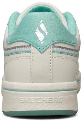 Skechers Downtown 低幫板鞋 女款 白綠 Shop Skechers Downtown 低幫板鞋 女款 白綠