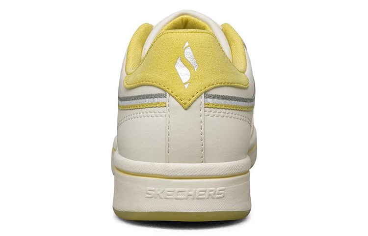 Shop Skechers Downtown 低幫板鞋 女款 白黃