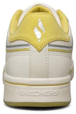 Skechers Downtown 低幫板鞋 女款 白黃 Shop Skechers Downtown 低幫板鞋 女款 白黃