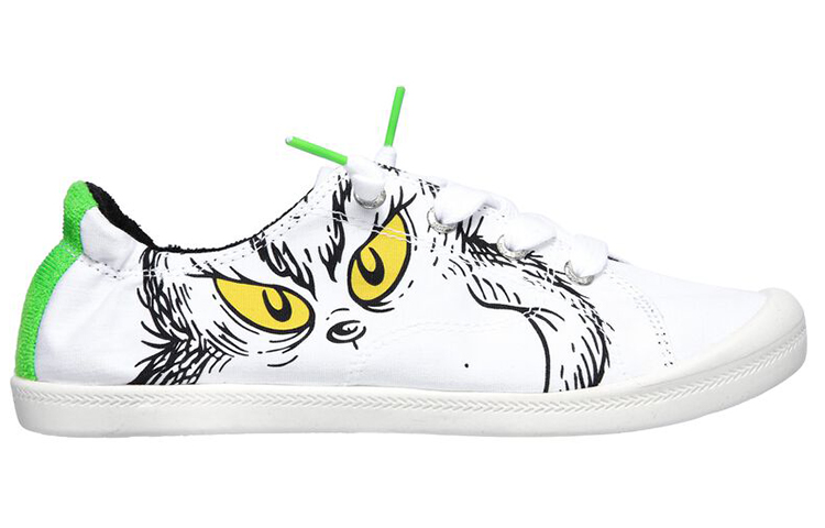 (W) Skechers Dr. Seuss Bob's Beach Bingo Low-Top Sneakers White/Green/Black 圖 2