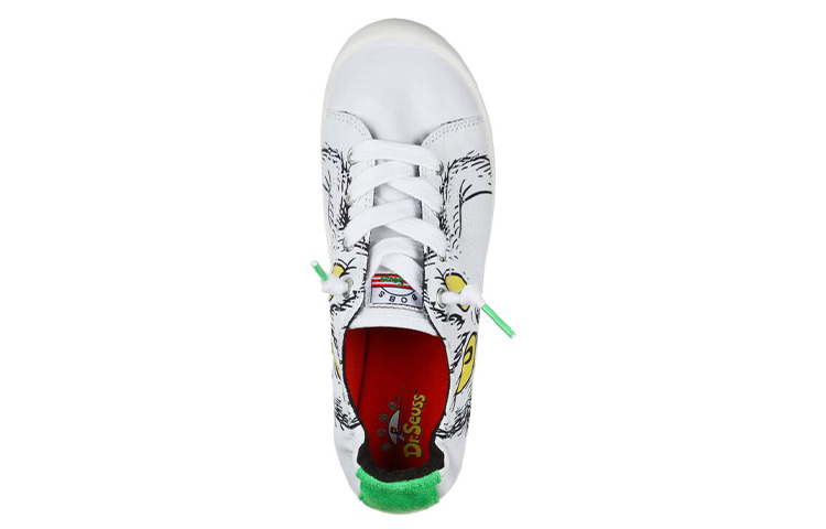 (W) Skechers Dr. Seuss Bob's Beach Bingo Low-Top Sneakers White/Green/Black 圖 3
