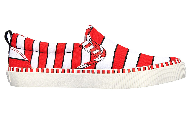 Order (W) スケッチャーズ×Dr. Seuss V'Lites スリッポン (赤/白) 155322-RDW