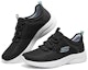 Lookbook (W) Skechers Dynamight 2.0 'Hitam Hijau' 149547-BKAQ