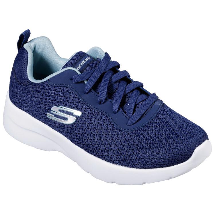 Lookbook (W) Skechers Dynamight 2.0 'Biru Putih' 12964-NVLB
