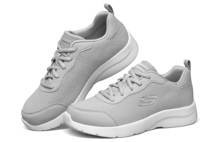 Lookbook Skechers Dynamight 2.0 女款 淺灰白