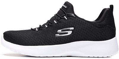 (Women) Skechers Dynamight Low-Top Black/White 12119-BKW (Women) Skechers Dynamight Low-Top Black/White 12119-BKW