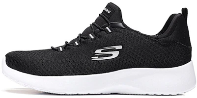 (Women) Skechers Dynamight Low-Top Black/White 12119-BKW (Women) Skechers Dynamight Low-Top Black/White 12119-BKW