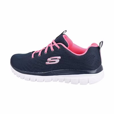 (W) Skechers Dynamight Low-TopRunning Shoes Blue/Pink