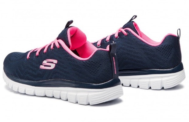 (Women) Skechers Dynamight Low-TopRunning Shoes Blue/Pink 12119-NVHP Lookbook (Women) Skechers Dynamight Low-TopRunning Shoes Blue/Pink 12119-NVHP