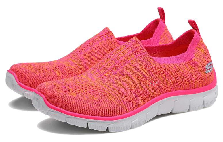 Lookbook Skechers 帝國 耐磨透氣 低筒 休閒運動鞋 女款 橘色