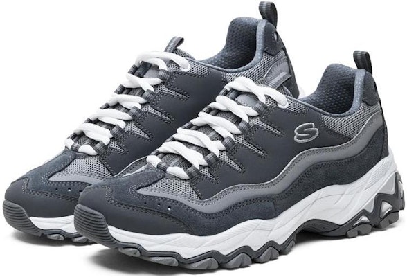 Skechers Encore 減震耐磨 低筒 老爹鞋 女款 深灰色 Lookbook Skechers Encore 減震耐磨 低筒 老爹鞋 女款 深灰色
