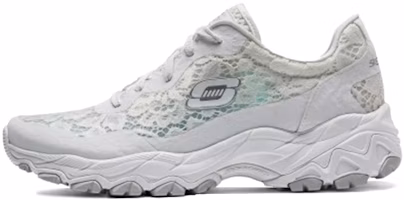 (Women) Skechers Encore Low Top White 66666056-LTGY (Women) Skechers Encore Low Top White 66666056-LTGY