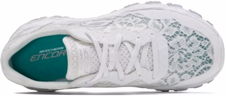 Women Skechers Encore White Casual Breathable Low Top Running