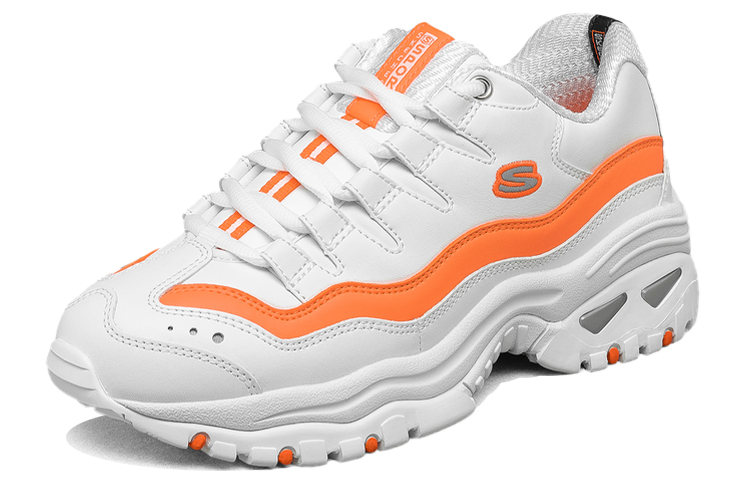 Lookbook Skechers Energy-Over Joy 低筒老爸鞋 女款 白橙