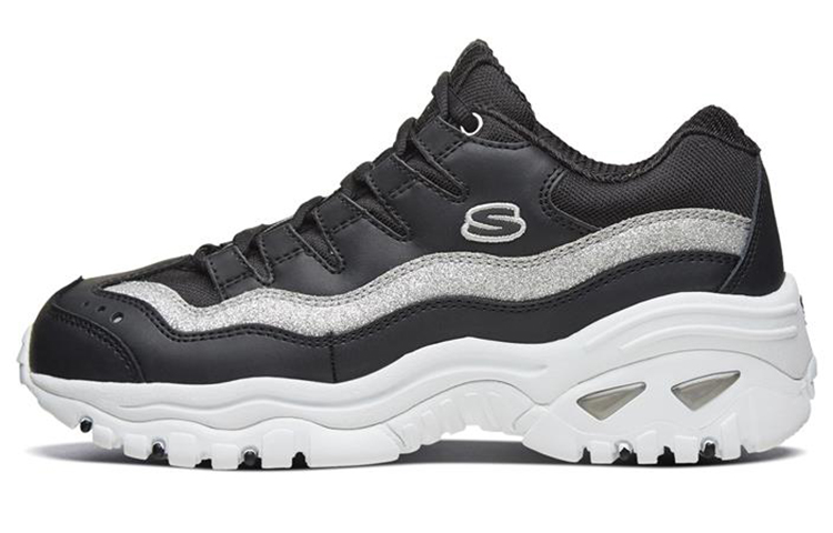 (Women) Skechers Energy 'Black Silver' 13415-BKSL