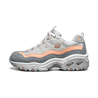 (W) Skechers Energy Sport Shoes Grey/Orange