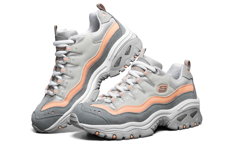 Lookbook (W) Skechers Sepatu Olahraga Energi Abu-abu/Oranye 13414-GYCL