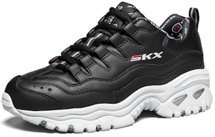 Skechers Energy 減震防滑 低幫 運動休閒鞋 女款 黑白紅 Lookbook Skechers Energy 減震防滑 低幫 運動休閒鞋 女款 黑白紅