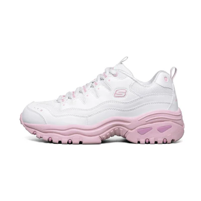 (W) Skechers Energy White/Pink