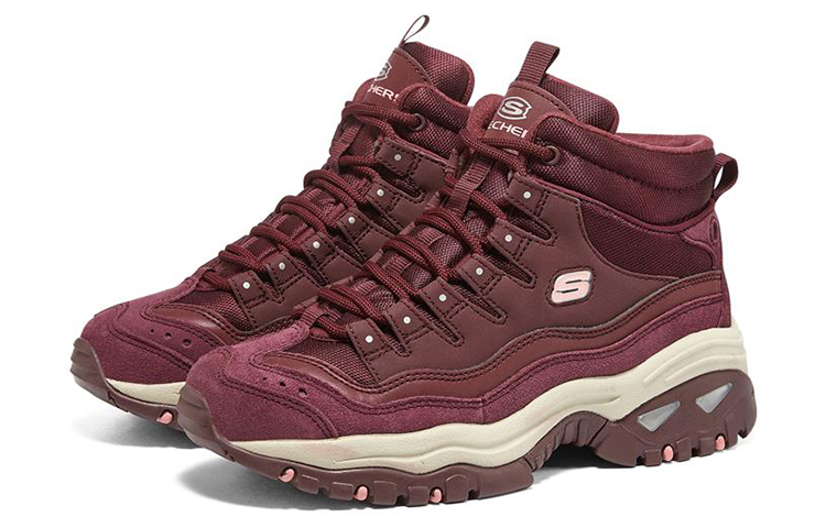 Lookbook (W) Skechers Energy ''Wijnrood Roze Bruin'' 48599-BURG