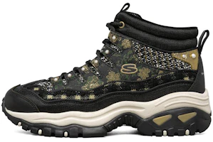 (Women) Skechers Energy High-Top Running Shoes Black/Gold 149482-BKGD (Women) Skechers Energy High-Top Running Shoes Black/Gold 149482-BKGD