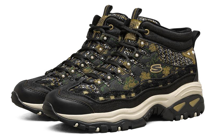 Lookbook (W) Chaussures Skechers Energy Hautes Noir/Or Running 149482-BKGD
