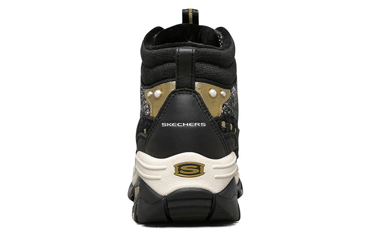 Shop (W) Chaussures Skechers Energy Hautes Noir/Or Running 149482-BKGD