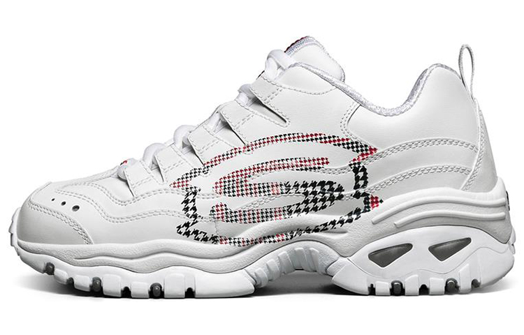 (Women) Skechers Energy Printing Running Shoes White/Red/Blue 149052-WNVR