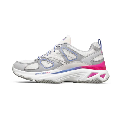 (W) Skechers Energy Racer Running Shoes White/Blue/Red