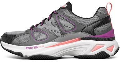(Women) Skechers Energy Racer Grey/White/Pink 149371-CCPK (Women) Skechers Energy Racer Grey/White/Pink 149371-CCPK