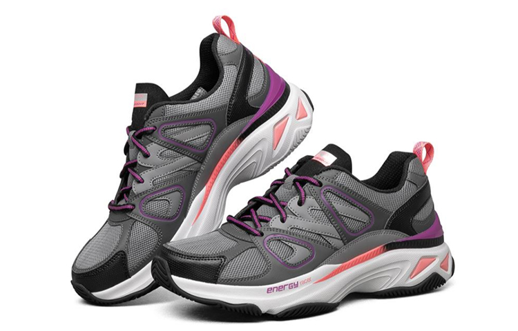 Lookbook (W) Skechers Energy Racer Grijs/Wit/Roze 149371-CCPK