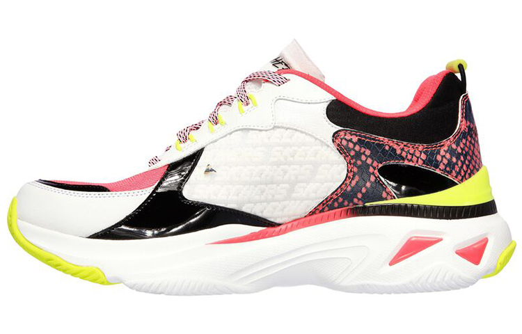 (Women) Skechers Energy Racer Low-Top Running Shoes White/Red/Black 149372-WBC