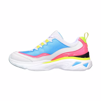 (W) Skechers Energy Racer Low-Top Running Shoes White/Blue