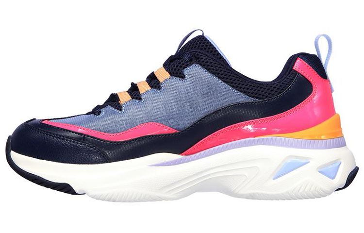 (Women) Skechers Energy Racer Low-Top Running Shoes Blue 149374-NVMT