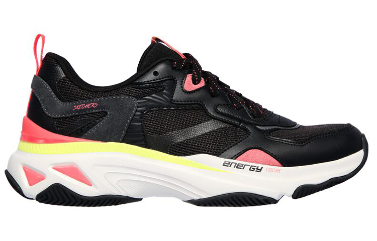 Order (W) Skechers Energy Racer Low-Top Laufschuhe Schwarz/Rot 149370-BKCL