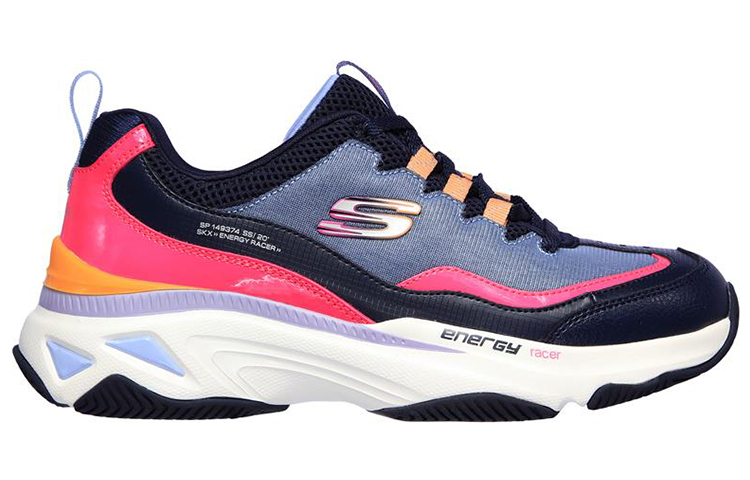 (W) Skechers Energy Racer Low-Top Running Shoes Blue 圖 2