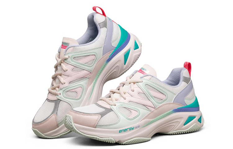 Lookbook (W) Skechers Energy Racer Sportschoenen Roze/Groen/Blauw 149371-LPMT