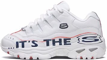 (Women) Skechers Energy Running Shoes White/Blue 13407-WNVR (Women) Skechers Energy Running Shoes White/Blue 13407-WNVR