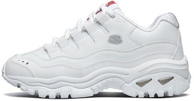 (Women) Skechers Energy Running Shoes White/Red 2250-WML (Women) Skechers Energy Running Shoes White/Red 2250-WML