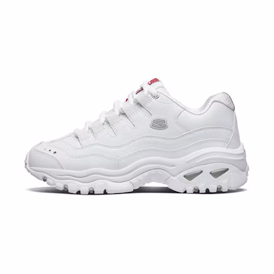 (W) Skechers Energy Running Shoes White/Red