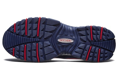 (Women) Skechers Energy White/Red/Blue