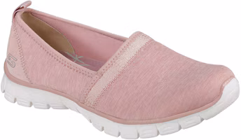 Lookbook Skechers 女款 EZ Flex 3.0 一脚蹬运动休閒鞋 粉白