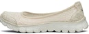 (W) Skechers EZ Flex 3.0 Kasut Loafer Sarung Beige 23437-NAT