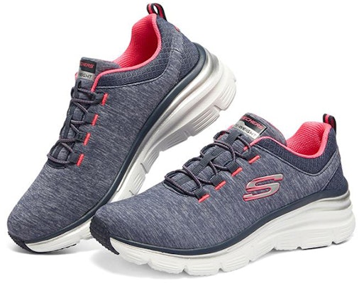 Skechers Fashion Fit 低筒運動鞋 女款 藍粉 Lookbook Skechers Fashion Fit 低筒運動鞋 女款 藍粉